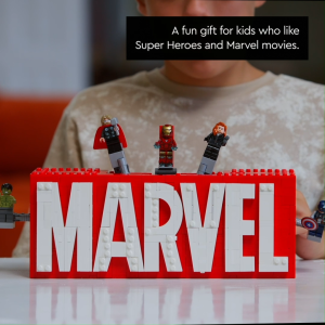 LEGO® Marvel: MARVEL Logo & Minifigures Collectible Buildable Set 76313