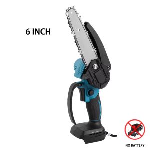 6 Inch Cordless Electric Chainsaw Rechargeable No Battery Portable Woodworking Tool for Makita 18V Sets Light Compact and Easy