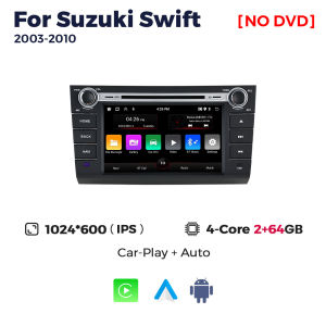 8 Inch 64GB Android Smart System Car Radio Multimedia Player Carplay Auto For Suzuki Swift 2003-2010 BT GPS RDS Rearview Camera