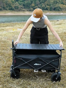 Trolley Carts Outdoor Utility Wagon Folding Beach Garden Camping Shopping Cart storage trunks Garden Carts Outdoor Tool Truck