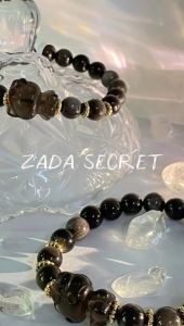 Zada DIY 8mm+ Good Quality Silver Sheen Obsidian Bracelet | Grounding I Wealth I Healing 精品银耀设计款 I 保护 I 疗愈 I 能量 I 招财
