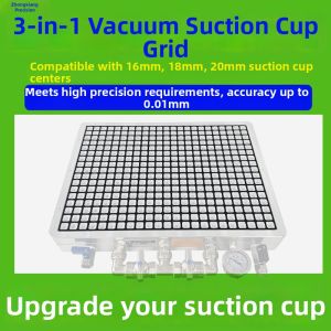 Upgraded Multi-hole Vacuum Suction Cup High Precision CNC Manufacturing No Padding Needed 3-in-1 Grid