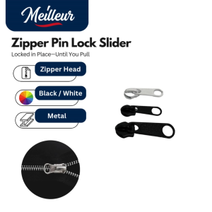 Zipper Pin Lock Slider / Kepala Zip / Zipper Head/ Size- No.3/No.5