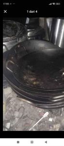 Wajan plat baja ex resto