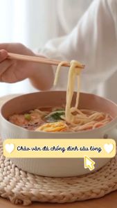 Chảo sâu lòng CERAMIC lúa mạch ( size 18cm )-Không kèm xửng hấp