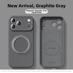 New Liquid Silicone Shockproof Case Rotating Stand