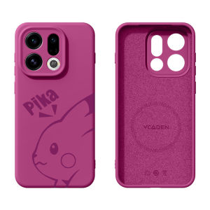 Magnetic Liquid Silicone Simple Design OPPO Find X Case