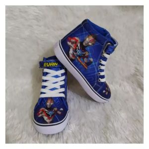 Sepatu anak Karakter Ultraman | fRee cetak nama & foto