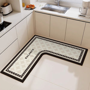 Water Absorbent Non-slip Easy Clean Grease-resistant Dirty-resistant Footmat Silica