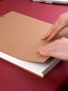 A4/8K Loose-leaf Sketchbook Watercolor/Sketch/Marker Kraft Painting Book 160G Notebook Art Supplies