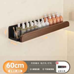 Giá Để Đồ Phòng Tắm Treo Tường Không Cần Đục Lỗ Giá Để Đồ Vệ Sinh Cá Nhân Bằng Gỗ Và Kim Loại Chịu Lực Tối Đa 10kg