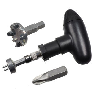 Golf Shoe Cleat Remover Tool & Multi-Function Ratchet Wrench Set - Durable Steel Spike Wrench for Golf Shoes & Clubs