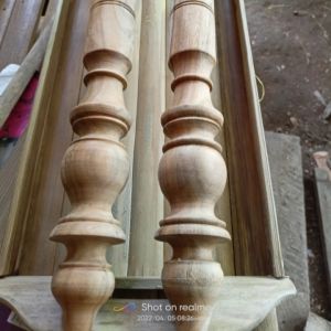 Pegangan Pintu Mentahan kayu jati ukuran 40cm