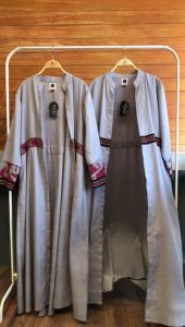 Minea outer tenun kombinasi katun linen Bahjah