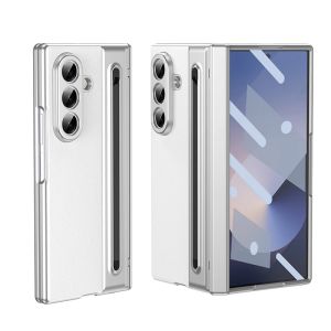 szhaiyu | Leather Phone Case For Samsung Galaxy Z Fold 8 7 6 5 4 Ultra With S Pen Touch Pen Built-in Screen Hinge Protection Cover