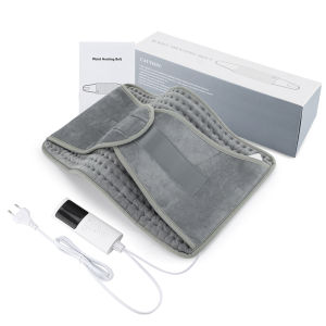 Hailicare | Adjustable 9-Level Electric Heating Pad Waist Belt with 4 Timer Settings for Winter Warmth on Back Abdomen Legs Cozy Gift