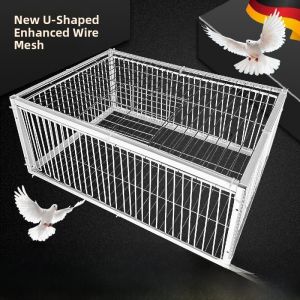 Automatic Fall Cage Bird Trap Door Capture Collector Rustproof Encryption Model Pet Pigeon Bird Cages Pet Supplies Accessories