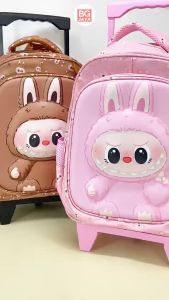 34cm/36cm 3 Wheel New Cartoon Trolley School Backpack Kids Trolley Bag 14 (BGJAYA)