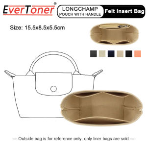 กระเป๋าเงินด้านใน Everstoner สำหรับกระเป๋าขนาดเล็ก Longchamp กระเป๋าเมือง LE PLIAGE กระเป๋าพร้อมที่จับอุปกรณ์เสริมกระเป๋ากระเป๋าแบ่ง - คุณสมบัติของกระเป๋ากระเป๋าแบ่งที่น่ารัก