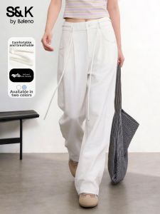 BALENO | Summer White Casual Wide Leg Pants Slim