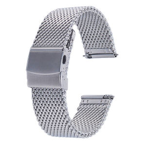 Vòng đeo đồng hồ bằng kim loại 1.0mm Milan Vòng tay lưới cho Seiko dây đeo 3 độ dày dây đeo cổ tay bằng thép không gỉ 18mm 20mm 22mm