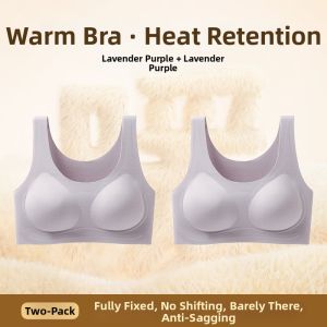 Fleece Bra Big Breasts Flattering Cup Stabilizing Sag Prevention Seam-Free Underarm Tucking Wireless
