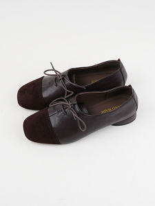 French Style Sheepskin Deep Mouth Knot Ladies Shoes Soft Leather Upgraded Version Spring Low Heel Large Size Fashion Single Shoes