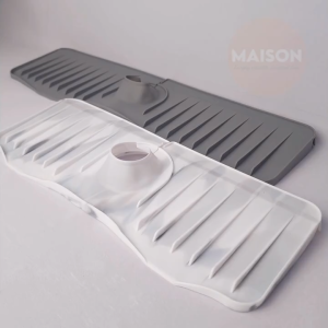 [SG STOCK] Silicone Sink Faucet Drain Mat Anti Wet Splash Guard Drying Pad for Kitchen Bathroom Countertop Protector