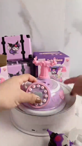 Musical Kuromi Telephone Toys For Kids with Lights Sound Baby Educational Learning Toys