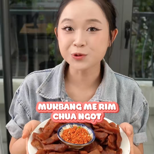 Me Dốt Rim Chua Ngọt (Có Hạt & Không Hạt) - kèm muối - túi 200gr - Snack Ăn Vặt - Bếp Chè Thái - Me Dốt Rim Đường Thốt Nốt Chua Nhiều
