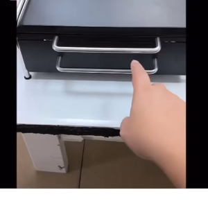 ✳️TSG65✳️ Dustproof Metal Drawer with Divider Rack Coffee Machine Stands Coffee Machine Holder Coffee Machine Rack Coffee Capsule Storage Drawer Instant Powder Drink Storage Rice Cooker Stand Rice Cooker Holder Air Fryer Stand Air Fryer Holder