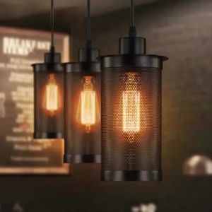 Đèn Thả JOYINLED Kiểu Vintage Chất Liệu Sắt Đen Hình Chuông Chân E27 Phong Cách Công Nghiệp Dành Cho Phòng Ăn Nhà Bếp Đèn Thả Dây Cổ Điển