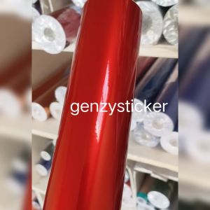 Stiker Merah Maroon & Skotlet Candy Metalik: Desain Unik dan Tahan Lama