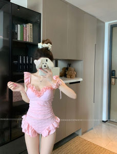 Bộ Đồ Bơi Một Mảnh Họa Tiết Hoa Che Bụng Cạp Cao Phong Cách Sinh Viên Mùa Hè 2025 Mới Về Đồ Bơi Chống Ánh Sáng