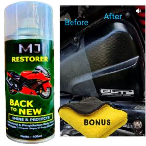 MJ New restorer pengkilap dan penghitam motor mobil /dofp