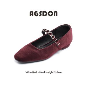 Agsdon | French Mary Jane Style Soft Sole Slip-on Shoes