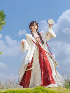 Warmth And Originality: Yunzangyue Long Dream Semi-Traditional Womens Coat Set Chest-Length National Style Hanfu for Autumn And Winter