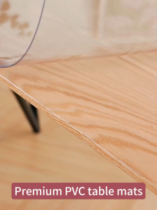 【24 hours delivery】alas meja plastik pvc table mat pvc table cover pvc plastik tebal cloth 2.5mm thickness transparent table mat waterproof oil-proof easy to clean anti-slip scratchproof tebal soft cloth thick table mat