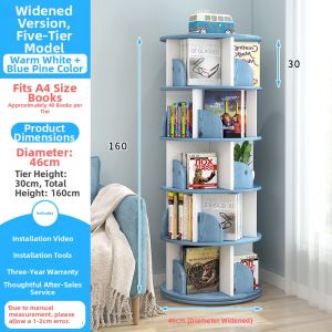 Rotating Creative Space-saving Bookshelf for Children