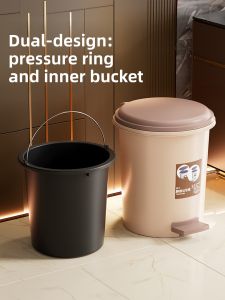 JIFANPAUL | Large Capacity Pedal Trash Can with Lid