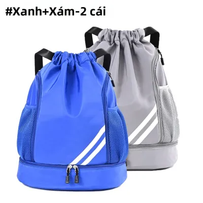Ba Lô Dây Rút Thể Thao Unisex Có Ngăn Đựng Giày Túi Chống Ướt Túi Tập Gym Túi Bơi Cho Phụ Nữ Và Nam Giới Túi Nylon Tập Thể Dục