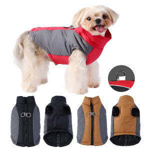 Warm Winter Pet Clothes for Small Medium Dogs Cat Reflective Windproof Dog Jacket Vest French Bulldog Yorkie Pug Coat Costume