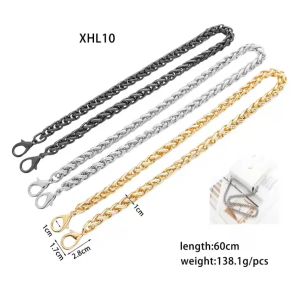 Dây đeo túi xách dài 60cm thời trang cao cấp bằng kim loại sang trọng dày 1cm XHL10 (1 dây) #ssl_accessories