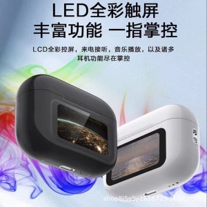 Huaxian North Sixth Generation A9 pro Bluetooth Earphones Smart Color Screen Touch Control ANC plus ENC Active Noise Reduction