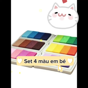 Bộ 4 Tông Màu Vẽ Ngón Tay An Toàn LIM ART - Màu Sắc Tự Nhiên Dễ Rửa Kích Thích Sáng Tạo Cho Bé