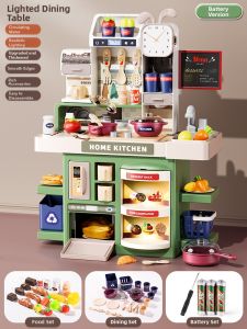BEI JESS | Realistic Childrens Kitchen Toy Cooking Set for Girls