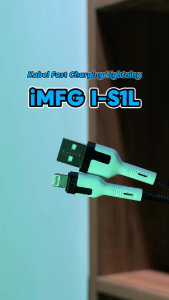 iMFG I-S1L Kabel Data Lightning Cable USB 3A Fast Charging 100cm Nylon Braided