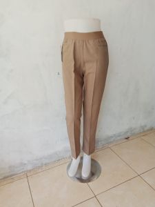 Celana kerja kantor wanita pinggang karet celana bahan wanita celana kerja cewek size S M L XL XXL 3XL 4XL 5XL