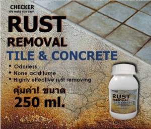 น้ำยาขจัดคราบสนิม บนพื้นผิวกระเบื้อง
