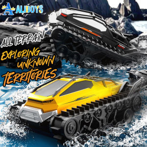 JJRC RC Tank Q183 Remote Control Amphibious Tracked Tank All Terrain Truck Climbing Off-Road Vehicle Waterproof Toy Kid Gift